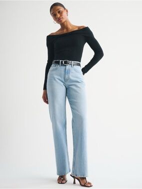 Abercrombie & Fitch Curve Love High Rise 90s Relaxed Jean